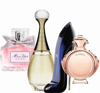 Set 4 Profumi | Miss Dior + J'adore + Good Girl + Olympéa - 100 ml